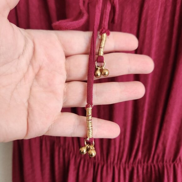 Intimately Free People Camisole Mini Dress Wine Color Size Large - Picture 6 of 13